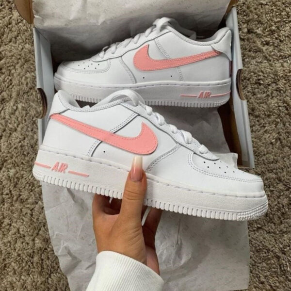 ORANGE PINK CUSTOM AIR FORCE 1