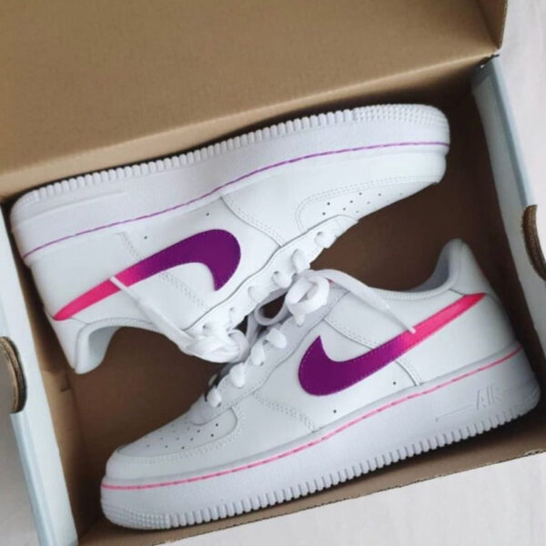 PURPLE PINK GRADIENT CUSTOM AIR FORCE 1