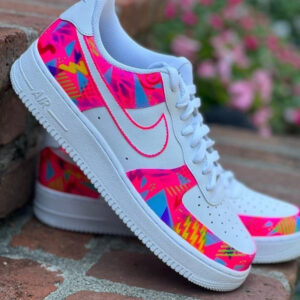 MAGENTA PINK GRAFFITI CUSTOM AIR FORCE 1