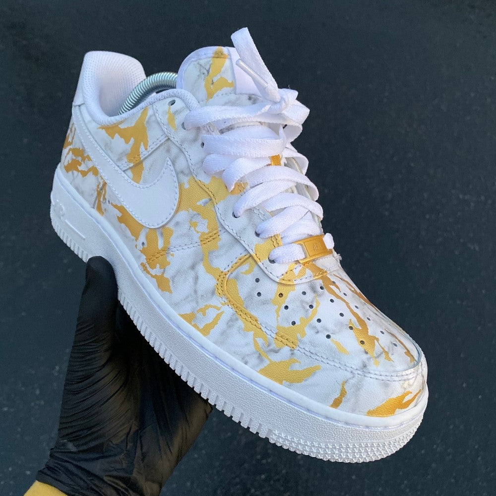 GOLD YELLOW CUSTOM AIR FORCE 1