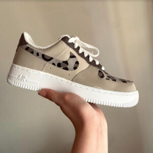 LEOPARD KHAKI BEIGE CUSTOM AIR FORCE 1
