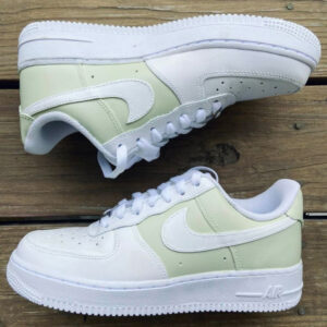 GREEN WHITE CUSTOM AIR FORCE 1