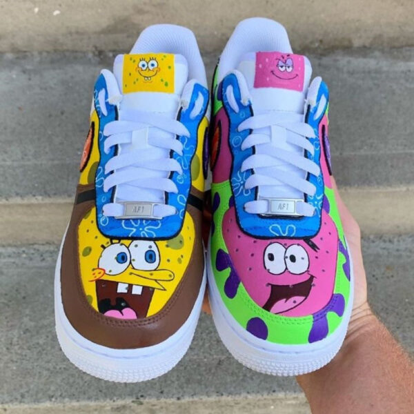 SPONGEBOB SQUAREPANTS CUSTOM AIR FORCE 1 - Image 3