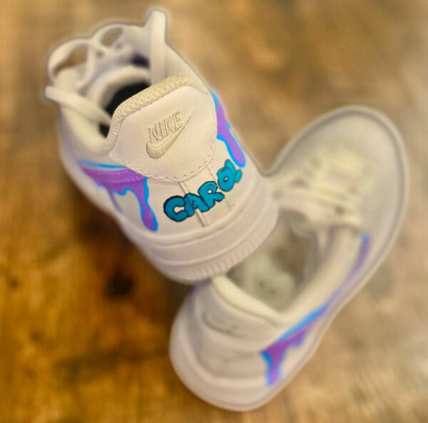 PURPLE DRIP CUSTOM AIR FORCE 1 - Image 2