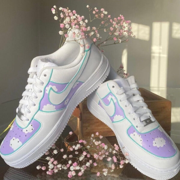 PURPLE CLOUD CUSTOM AIR FORCE 1