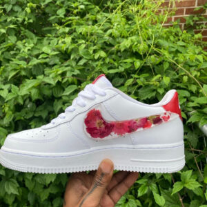 RED FLOWERS CUSTOM AIR FORCE 1