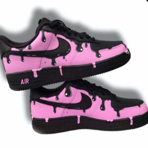 BLACK PINK DRIP CUSTOM AIR FORCE 1