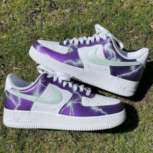 PURPLE LIGHTNING CUSTOM AIR FORCE 1