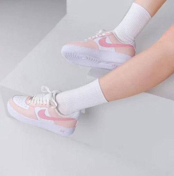 PEARL PINK CUSTOM AIR FORCE 1 - Image 4