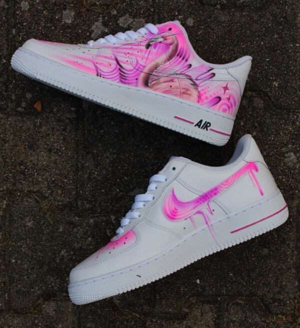 PINK FLAMINGO CUSTOM AIR FORCE 1 - Image 2