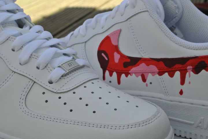 RED CAMOUFLAGE DRIP CUSTOM AIR FORCE 1 - Image 6