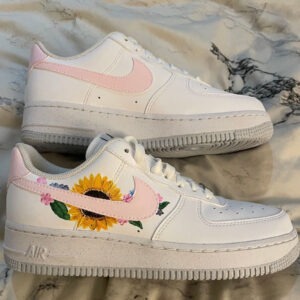 SUNFLOWER PINK CUSTOM AIR FORCE 1