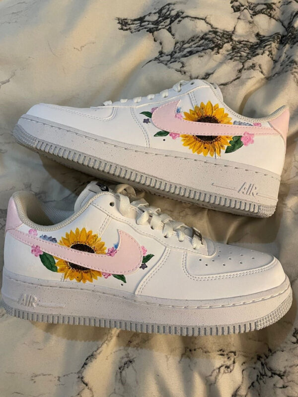 SUNFLOWER PINK CUSTOM AIR FORCE 1 - Image 8