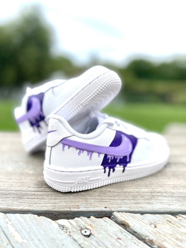 PURPLE DRIPS CUSTOM AIR FORCE 1 - Image 2