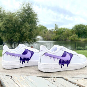 PURPLE DRIPS CUSTOM AIR FORCE 1