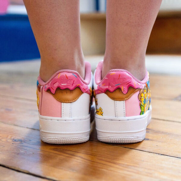 PINK SIMPSONS CUSTOM AIR FORCE 1 - Image 7