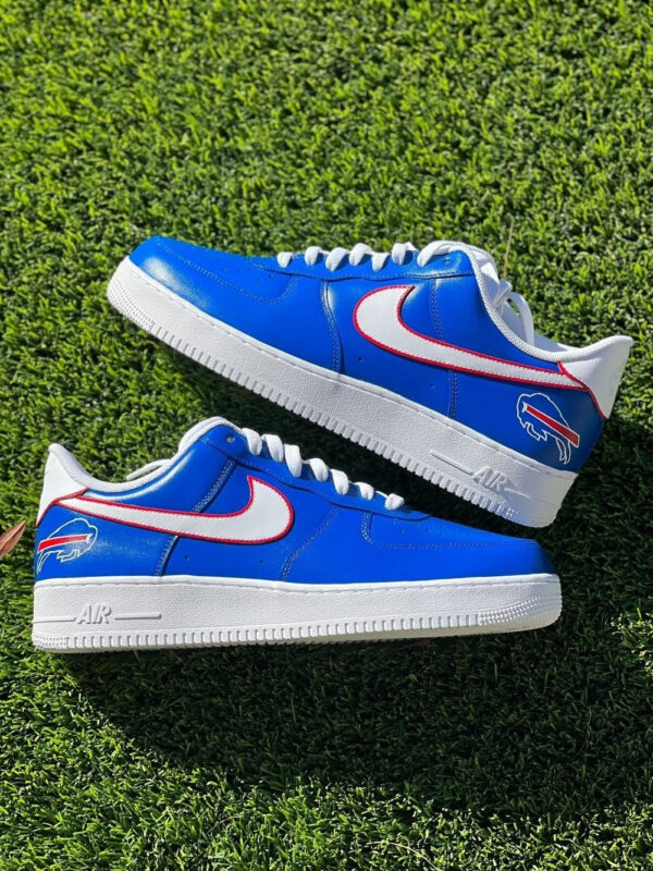 BLUE WHITE CUSTOM AIR FORCE 1 - Image 3
