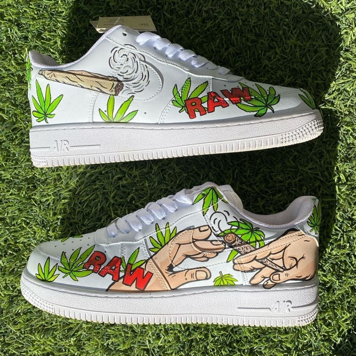 FUNNY GOD'S HAND SMOKING CUSTOM AIR FORCE 1 - Image 4