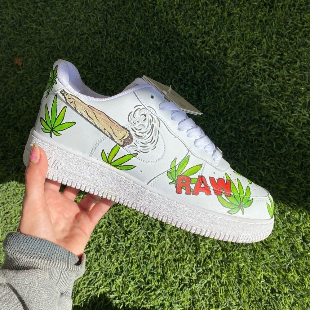 FUNNY GOD'S HAND SMOKING CUSTOM AIR FORCE 1 - Image 3