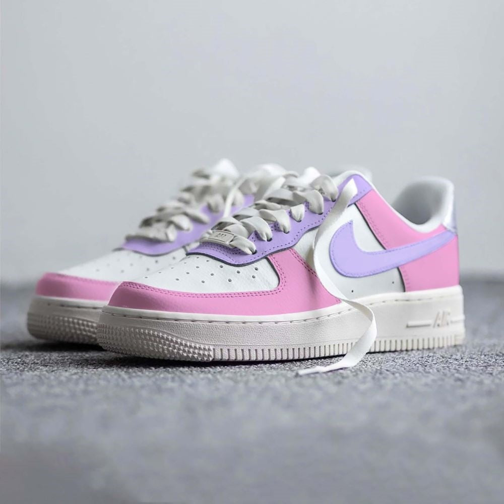 PINK PURPLE CUSTOM AIR FORCE 1