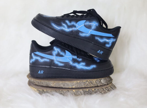 BLUE LIGHTNING CUSTOM AIR FORCE 1
