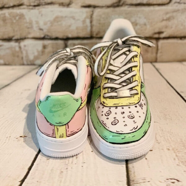 GREEN PINK CUSTOM AIR FORCE 1 - Image 4