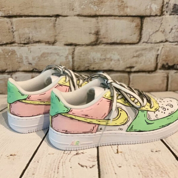 GREEN PINK CUSTOM AIR FORCE 1 - Image 6
