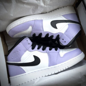 PURPLE BLACK CUSTOM AIR JORDAN 1