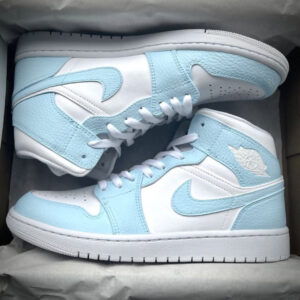LIGHT BLUE CUSTOM AIR JORDAN 1