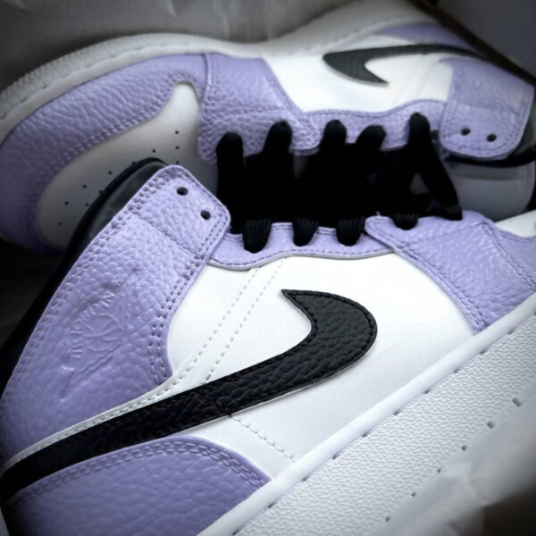 PURPLE BLACK CUSTOM AIR JORDAN 1 - Image 2