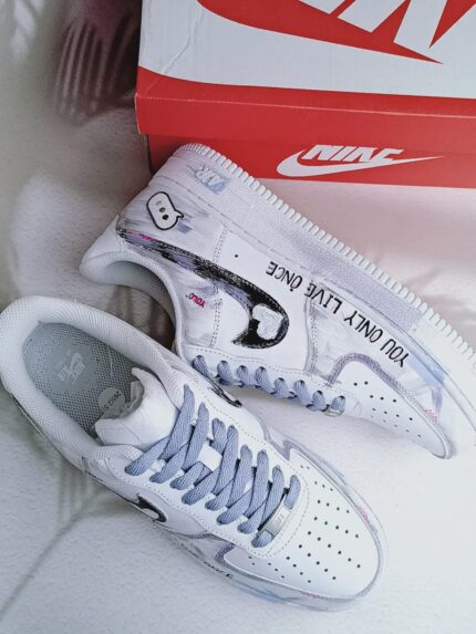 Custom Air Force 1, Hand Painted Graffiti Sneakers, Y2K Streetwear Shoes, Unique Gift