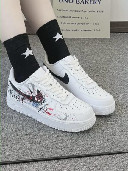 Spider-Verse Custom Air Force 1 | Hand-Painted Spider-Man Sneakers