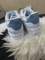 Custom Air Force 1, Hand Painted Dalmatian Graffiti Sneakers, Blue Streetwear Shoes, Unique Gift - Image 2