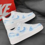 Custom Air Force 1 "Beach Wave" | Hand-Painted Ocean Watercolor Sneakers | Coastal Vacation Style Footwear