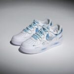 Custom Hand-Painted Air Force 1 Sneakers | Sky Dalmatian Doodle Art Shoes