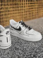 Custom White Air Force 1 Low | "Time Flies" Hand-Painted Design | Streetwear AF1 - Image 6