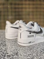 Custom White Air Force 1 Low | "Time Flies" Hand-Painted Design | Streetwear AF1 - Image 5