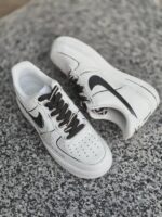 Custom White Air Force 1 Low | "Time Flies" Hand-Painted Design | Streetwear AF1 - Image 2
