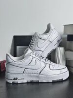 Custom Air Force 1, Hand Painted Comic Line Art Sneakers, Minimalist Streetwear Shoes, Unique Gift - Image 2