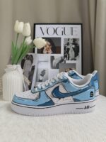 Custom Air Force 1 Low Cartoon Sketch Sneakers – 2D Comic Style Streetwear Art - Image 3