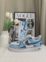 Custom Air Force 1 Low Cartoon Sketch Sneakers – 2D Comic Style Streetwear Art - Image 2