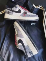 Custom Dragon Air Force 1 Low Sneakers: Vintage Streetwear, Handcrafted Design - Image 5