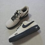 Custom Air Force 1 Low Suede Sneakers: Minimalist Text Streetwear Shoes