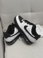 Custom Air Force 1 Low Sneakers: Black Cloud Splatter Streetwear Art