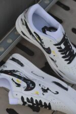 Custom Air Force 1 | Abstract Snake Art Sneakers - Image 2