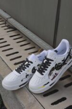 Custom Air Force 1 | Abstract Snake Art Sneakers - Image 3