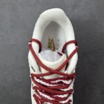 Custom Air Force 1 Sneakers | Red Gold Firework Lunar New Year Shoes - Image 7