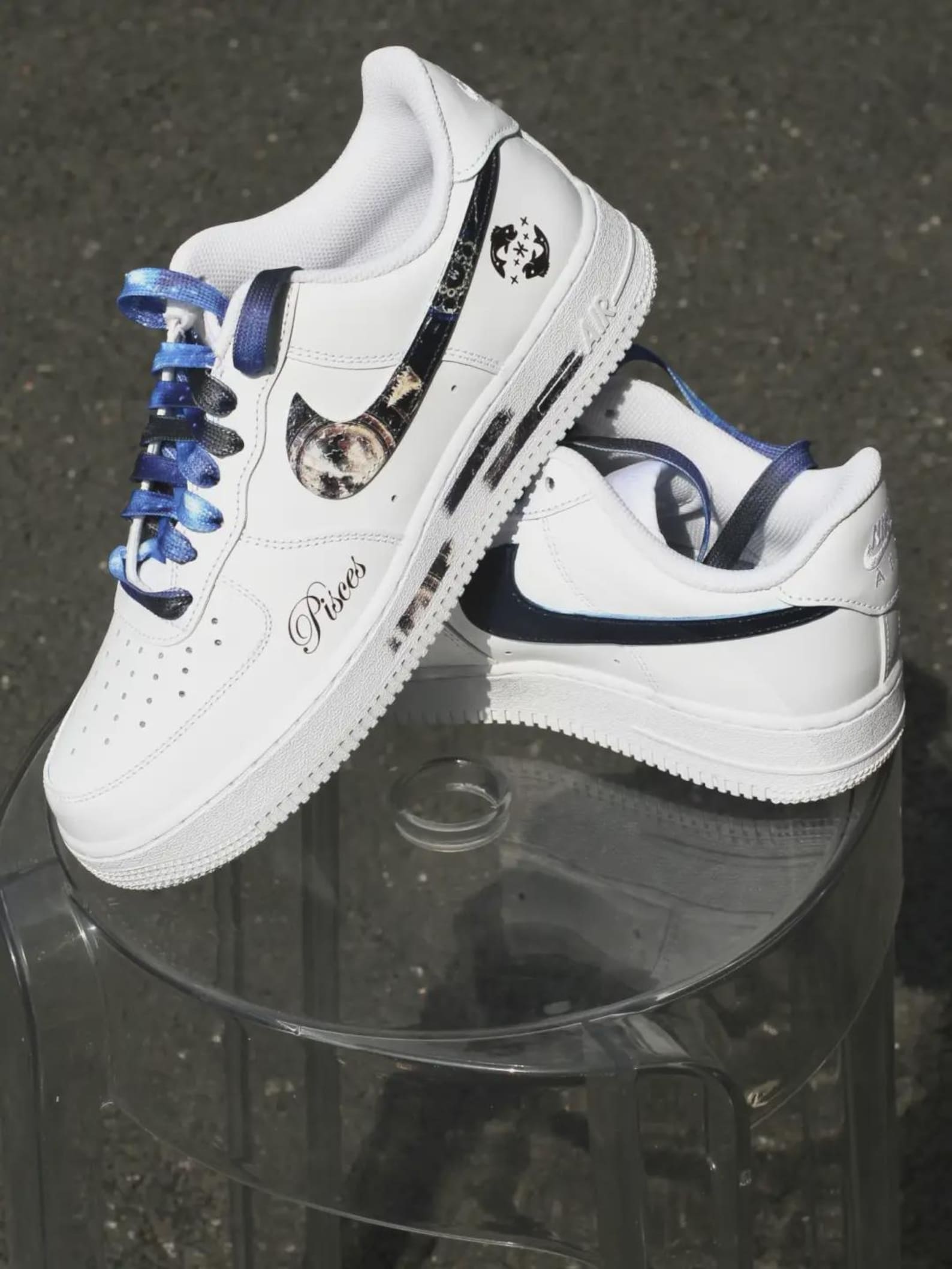 il_1588xN.7872121363_fvh1.jpg Custom White Air Force 1 Low Sneakers | Pisces Zodiac Galaxy Design, Celestial Astrology - Image 1