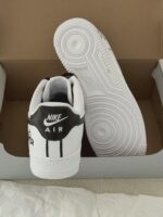 Custom Air Force 1 Low Sneakers: Hand-Painted Timer Design, Gradient Laces - Image 3