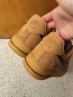 Custom Wheat Black Air Force 1 Low Suede Sneakers with Traditional Pattern Streetwear Gift - Image 3